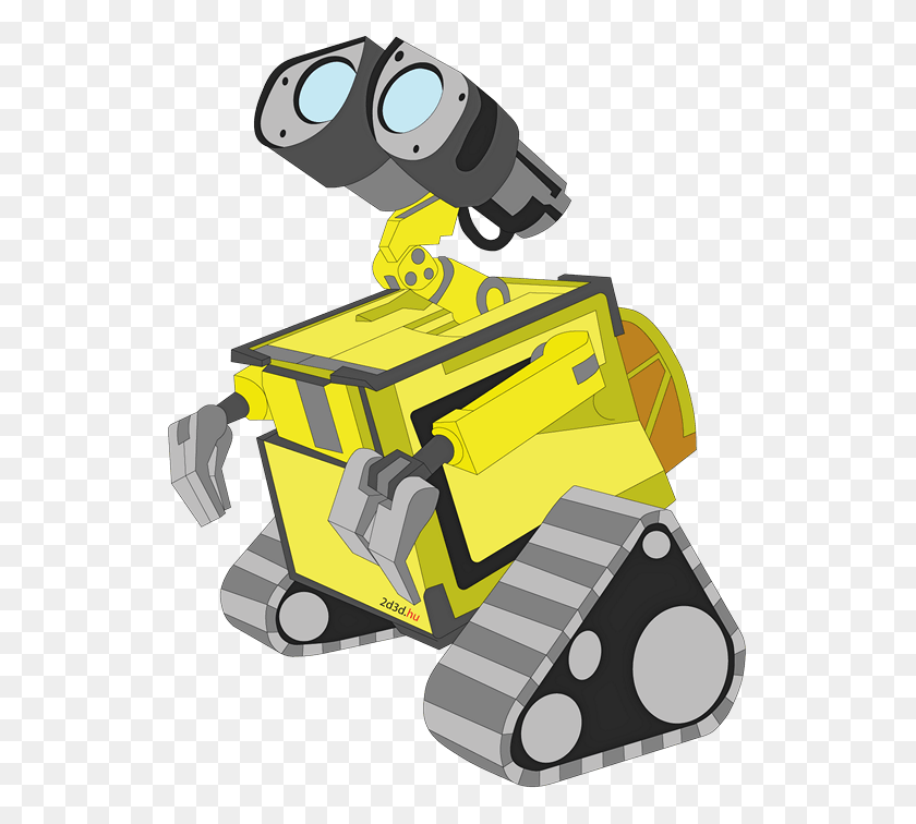 535x696 Wall E Vector, Tractor, Vehicle, Transportation HD PNG Download