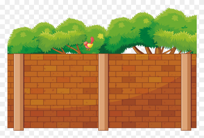 1201x786 Wall Euclidean Orange Pagar Tembok Vector, Brick, Plant, Bush HD PNG Download