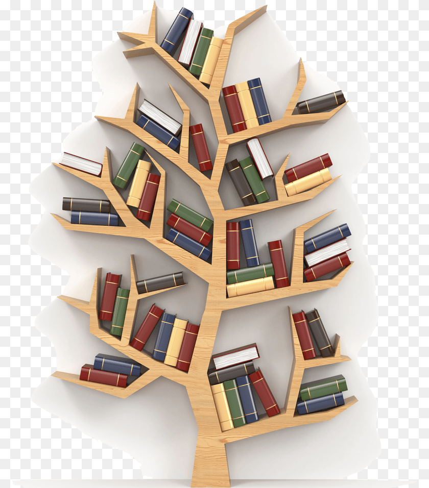 794x957 Wall Mural Tree Of Knowledge, Furniture, Bookcase, Book, Publication Sticker PNG