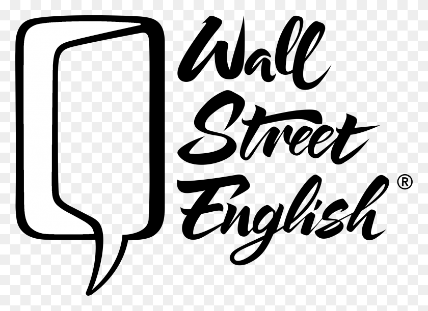 2400x1696 Wall Street English Logo Black And White Wall Street English Logo, Outdoors, Nature, Astronomy HD PNG Download