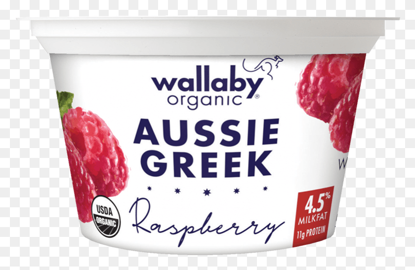 781x488 Wallaby Raspberry Organic Whole Milk Greek Yogurt Wallaby Organic Yogurt, Fruit, Plant, Food HD PNG Download