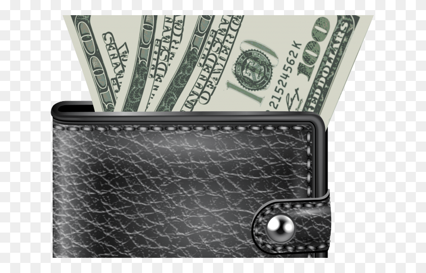 640x480 Wallet Clipart Money Vector Wallet With Money, Dollar, Rug HD PNG Download