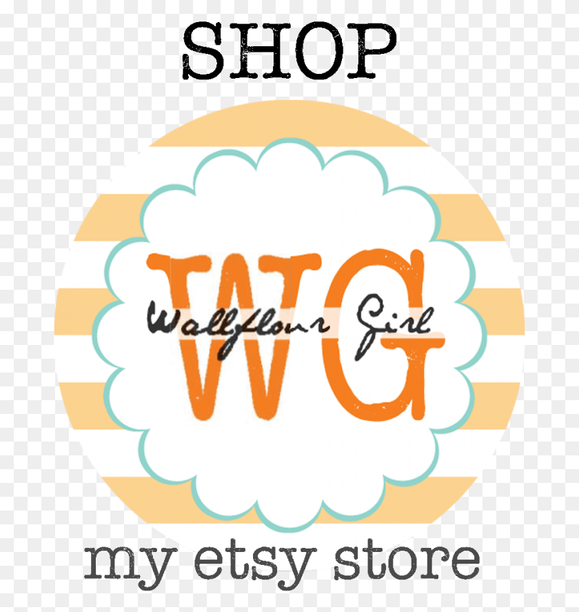 685x827 Wallflour Girl Etsy Shop Circle, Label, Text, Logo HD PNG Download