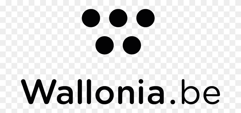 695x335 Descargar Png Wallonia Be Logo Negro Cmyk Wallonia, Texto, Cara, Alfabeto Hd Png