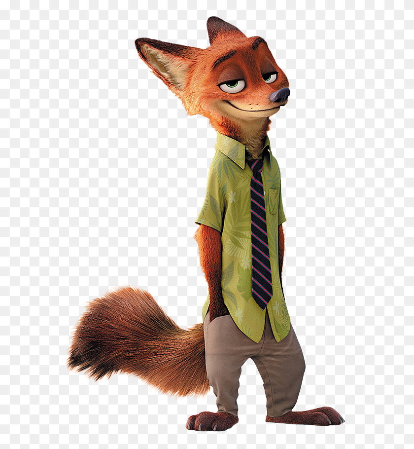 573x850 Wallpaper And Background Photos Zootopia Nick, Tie, Accessories, Accessory HD PNG Download