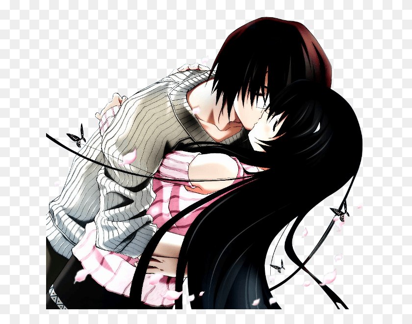 652x600 Wallpaper Collection Romantic Love Couple Kissing Kiss Love Couple Animated, Manga, Comics, Book HD PNG Download