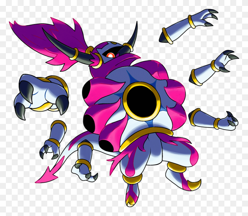 800x690 Wallpaper Hoopa Unbound, Graphics, Floral Design HD PNG Download