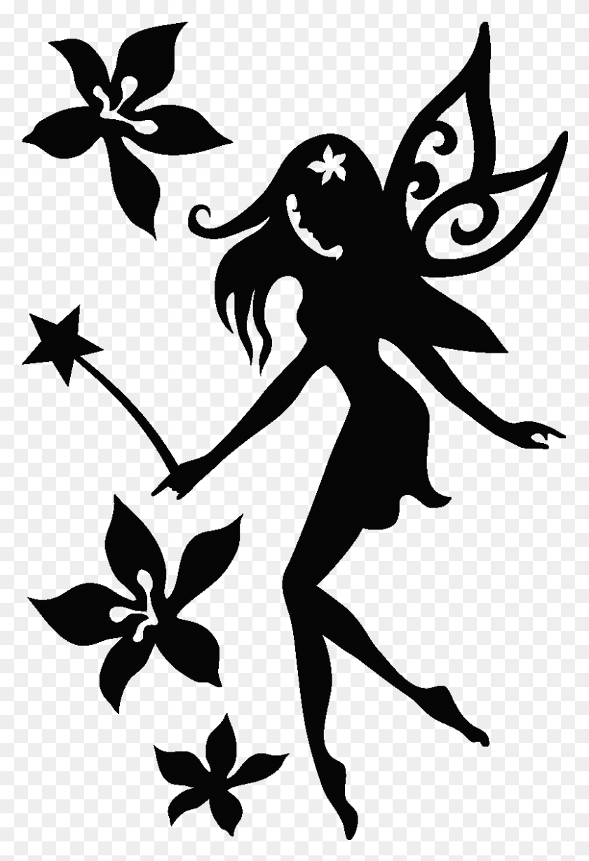 802x1201 Wallpapers V Flower Fairy Clip Art Black And White, Leaf, Plant HD PNG Download