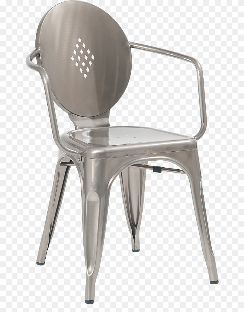 Walnut Metal Chair Restaurant, Furniture Sticker PNG