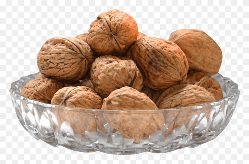 1057x669 Walnut On Bowl Image Walnuts In A Bowl, Plant, Nut, Vegetable HD PNG Download