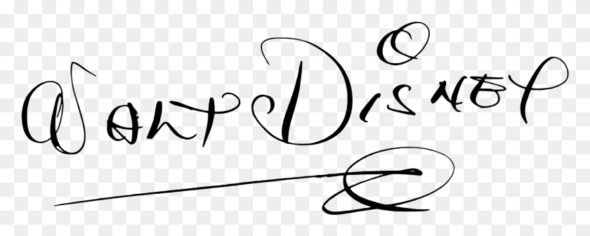1271x451 Walt Disney 1942 Signature Walt Disney Signature, Gray, World Of Warcraft HD PNG Download