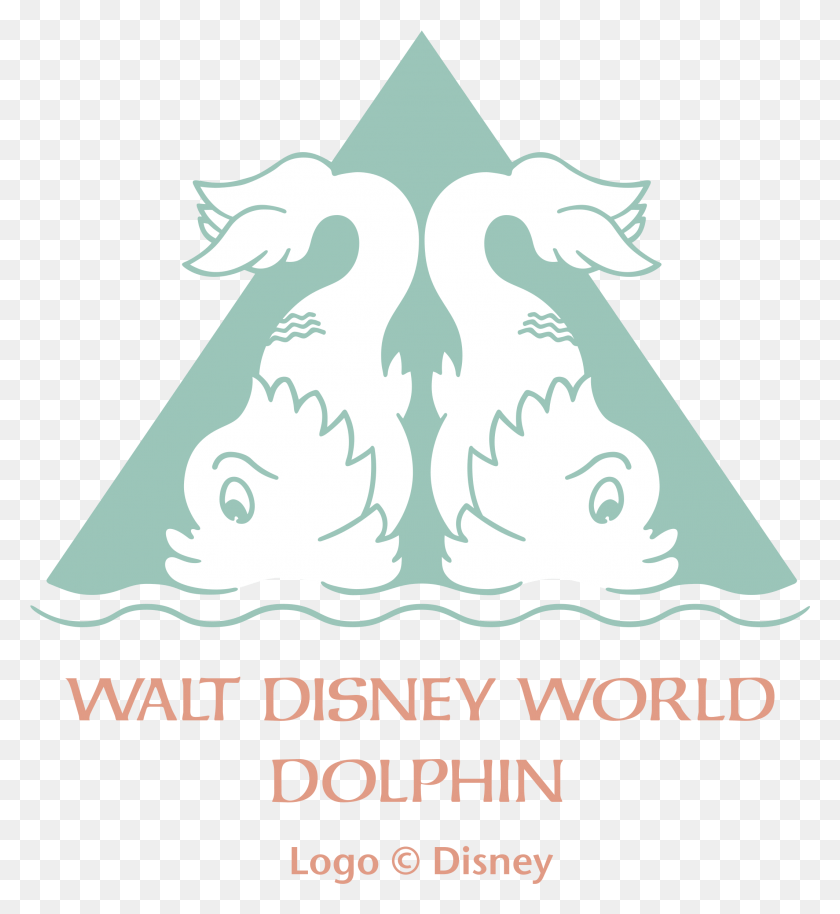 2127x2331 Логотип Дельфина Мира Уолта Диснея Прозрачный Лебедь И Дельфин, На Открытом Воздухе, Природа, Плакат Png Скачать