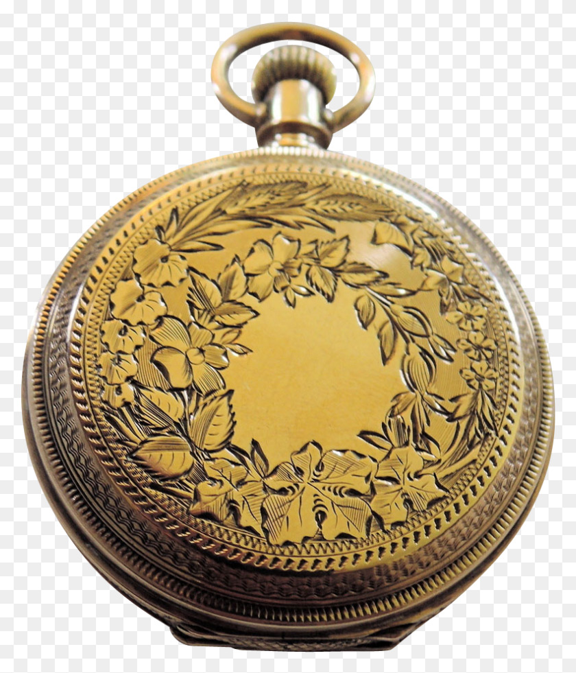 789x932 Waltham 1883 Ladies Hunter Pocket Watch 14k Rose Brass, Locket, Pendant, Jewelry HD PNG Download