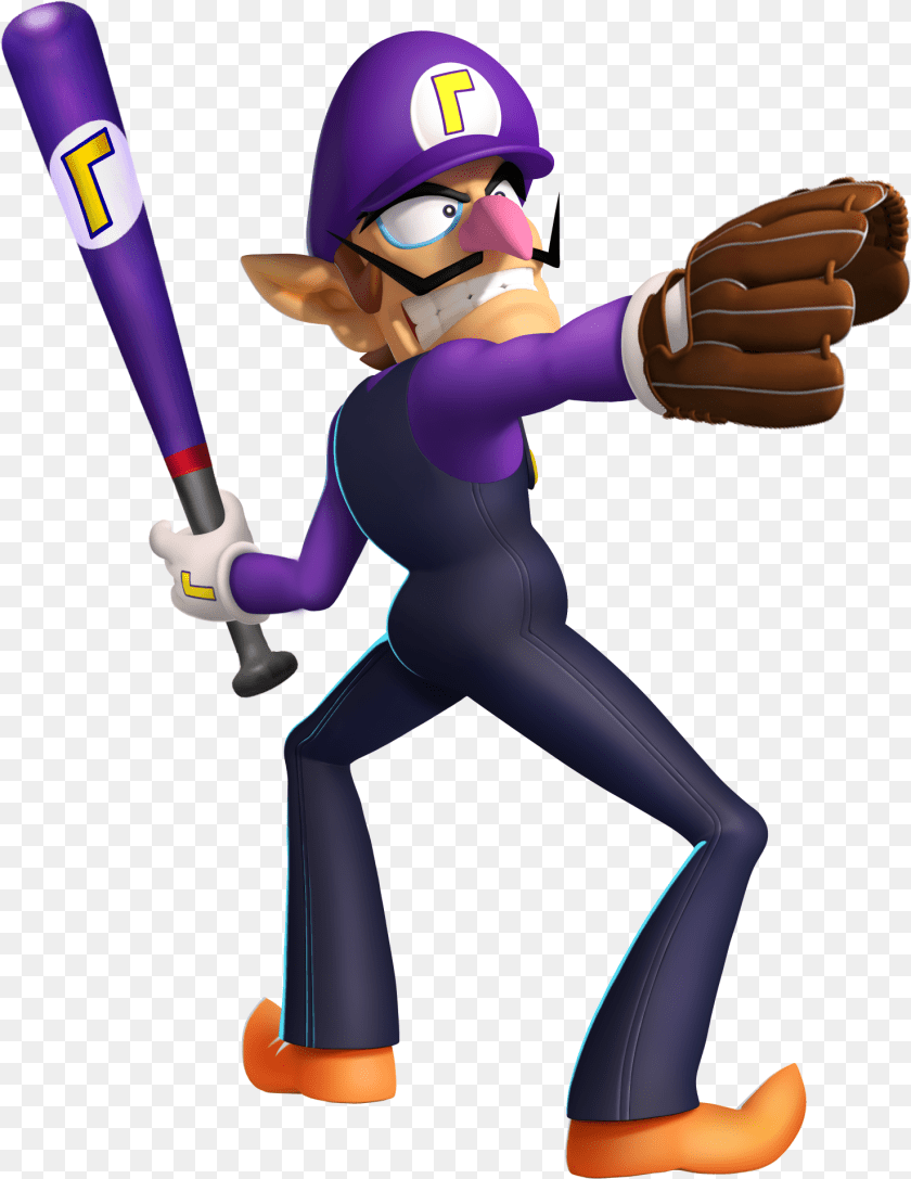 Waluigi With A Gun Waluigi, Person, People, Adult, Sport PNG