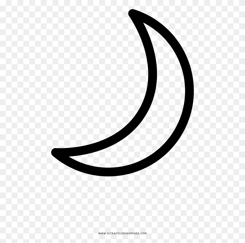 491x773 Waning Crescent Moon Coloring, Gray, World Of Warcraft HD PNG Download