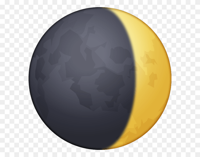 600x600 Waning Gibbous Moon Emoji, Sphere, Soccer Ball, Ball HD PNG Download