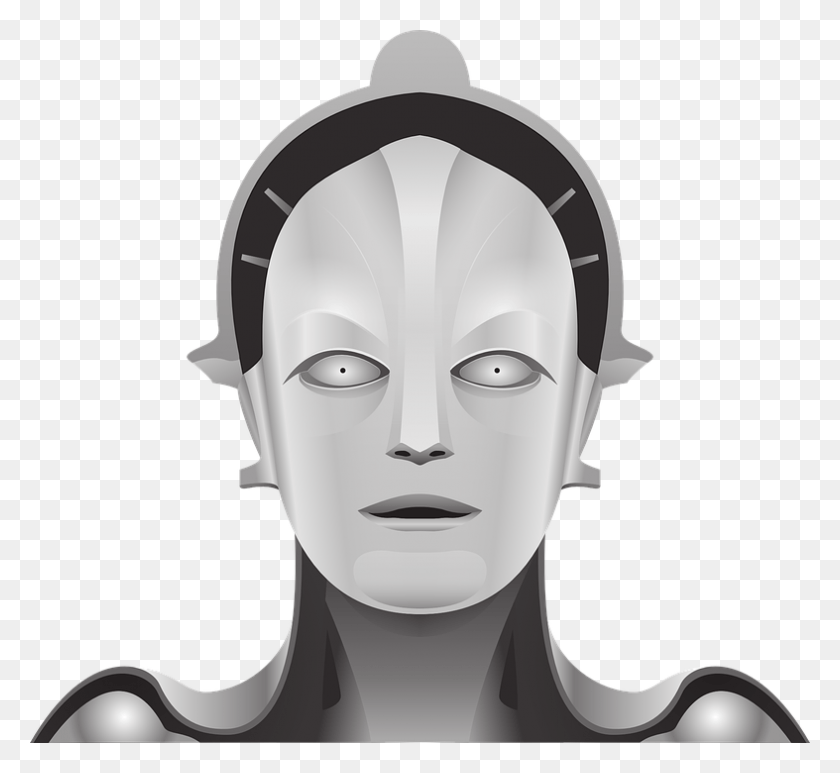 787x720 Хочу Секс С Роботом Мегаполис 3D Модель Робот Мария, Голова, Лицо Hd Png Скачать