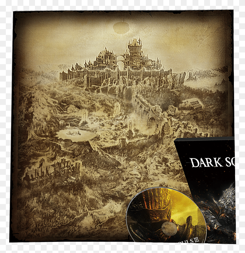 1161x1204 Descargar Dark Souls 3 Mapa De Todo El Juego, Novela, Libro, Papel Hd Png