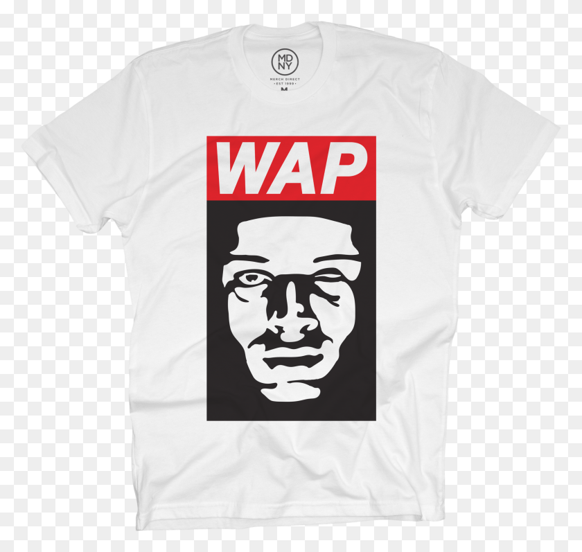 2247x2124 Wap Face White T Shirt T Shirt With Face, Clothing, Apparel, T-shirt HD PNG Download