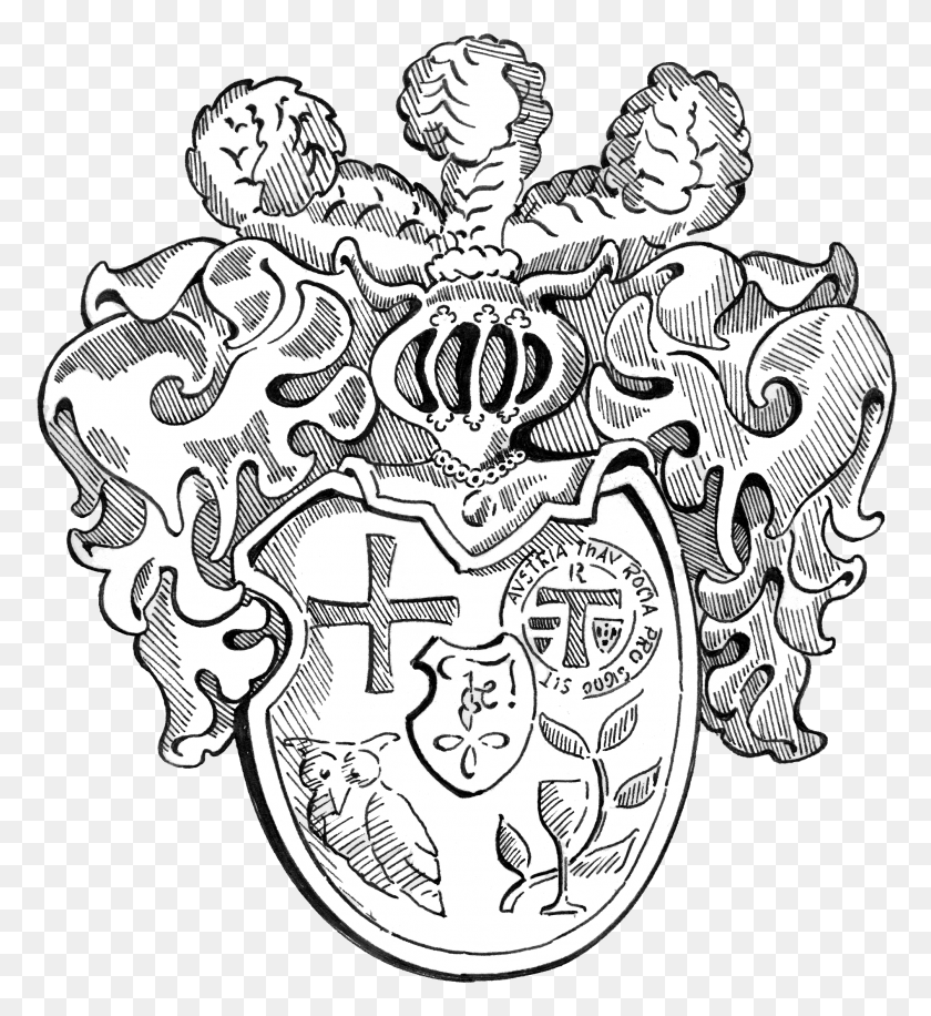 2006x2203 Wappen Cot Illustration, Doodle Hd Png Скачать