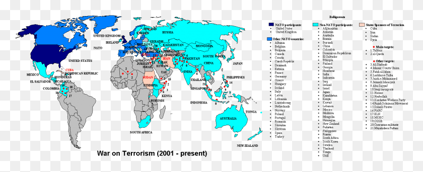 1584x573 Карта Войны С Терроризмом Эквадор Размер По Сравнению С Нами, График, Диаграмма, Атлас Hd Png Скачать