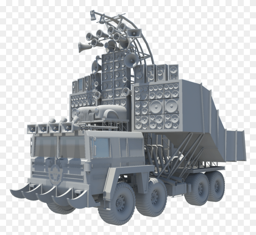 792x721 Warboys Armada Doof Wagon, Vehículo Táctico Mediano De Reemplazo, Transporte, Máquina, Bulldozer Hd Png