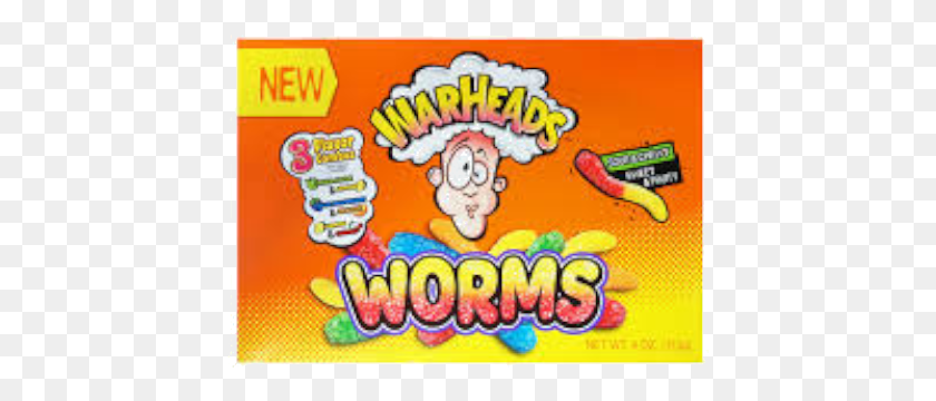 434x300 Warhead Worms 4oz Warheads Sour Worms, Label, Text, Super Mario HD PNG Download
