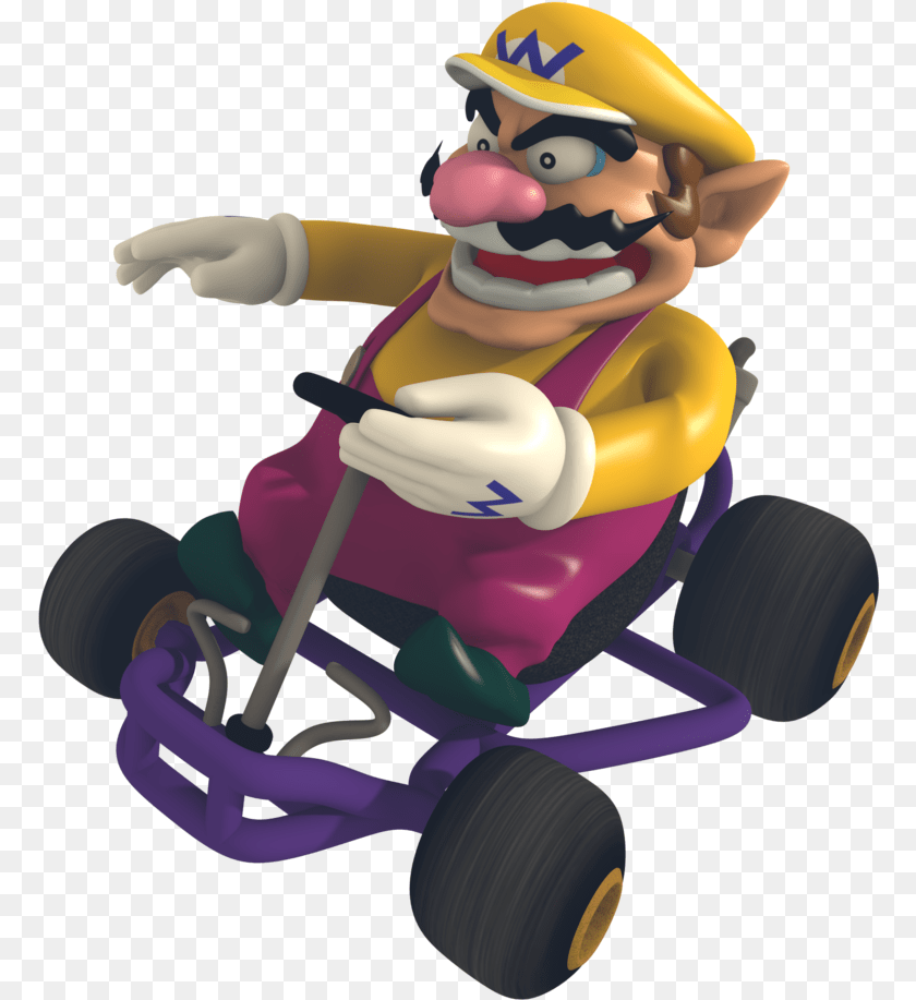 773x917 Wario In Mario Kart, Vehicle, Transportation, Snowman, Snow Clipart PNG