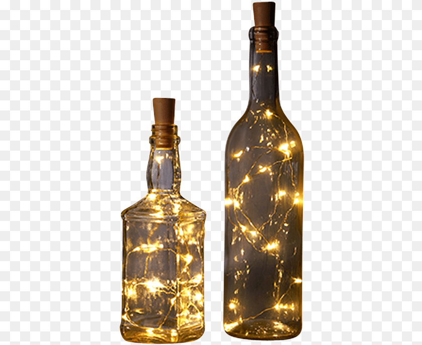 Warm Cork String Lights Bottle Lights, Alcohol, Wine, Liquor, Wine Bottle Transparent PNG