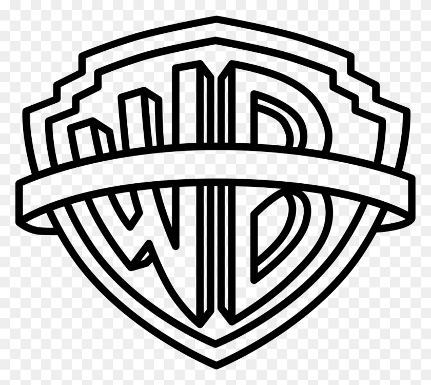 980x867 Warner Bros Dibujo Warner Bros Logo, Symbol, Trademark, Emblem HD PNG Download