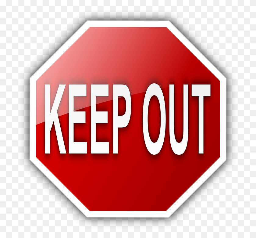 720x720 Warning Keep Out Sign Road Sign Roadsign Keep Out Sign Clip Art, Stopsign, Symbol, First Aid HD PNG Download