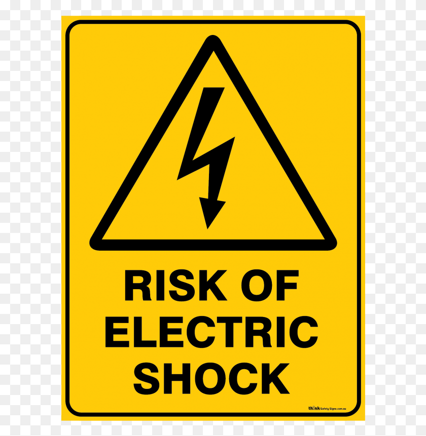600x801 Warning Risk Of Electric Shock Traffic Sign, Symbol, Road Sign, Sign HD PNG Download