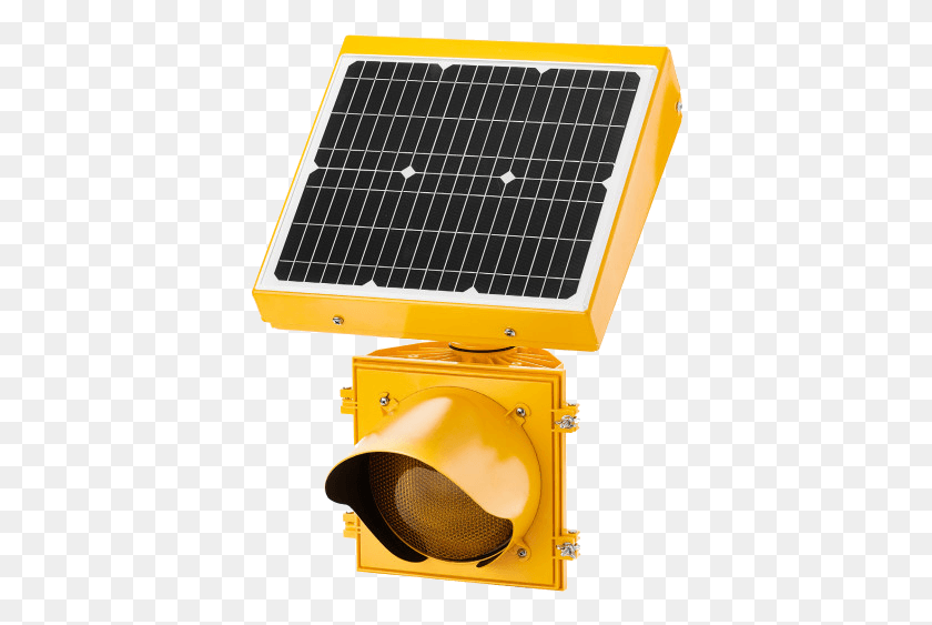 393x503 Warning Sign Beacons Bluetooth Low Energy Beacon, Light, Solar Panels, Electrical Device HD PNG Download