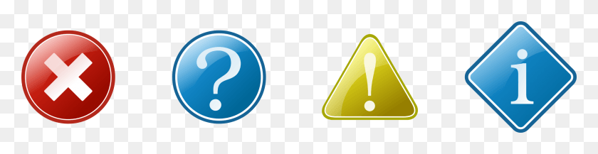 2400x484 Warning Small Icon Error Icon Small, Triangle, Astronomy, Outer Space HD PNG Download