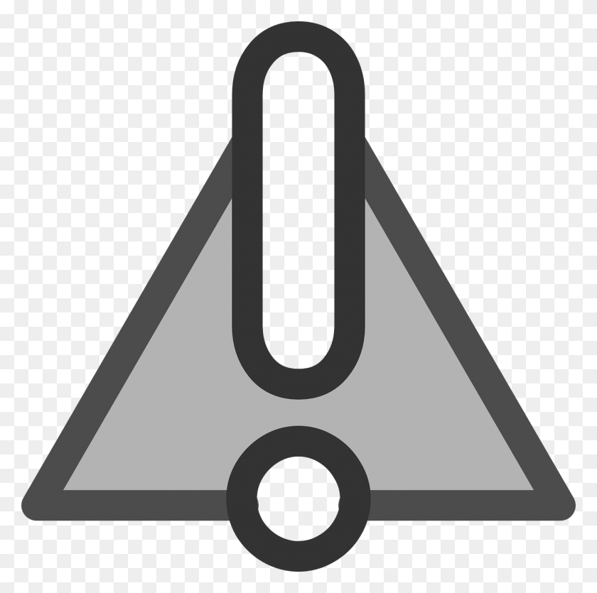 1280x1272 Warning Symbol Sign Image Action Symbol Black And White, Triangle, Hammer, Tool HD PNG Download