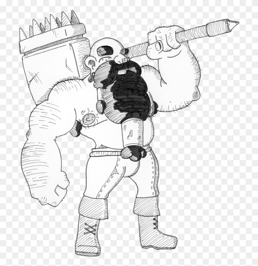 721x804 Warrior By Criticalrobotboy Cartoon, Persona, Humano, Astronauta Hd Png