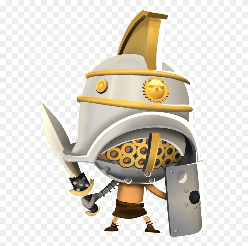 568x774 Warrior Clipart Gladiator Crixus Gladiator Clip Art, Toy, Robot HD PNG Download