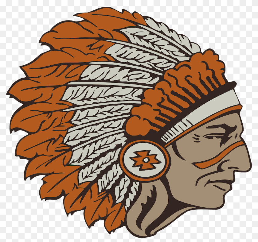 1076x1011 Warrior Logo U2013 Warren Cusd 205 Pacific Indians, Leaf, Plant, Cap, Clothing Sticker PNG