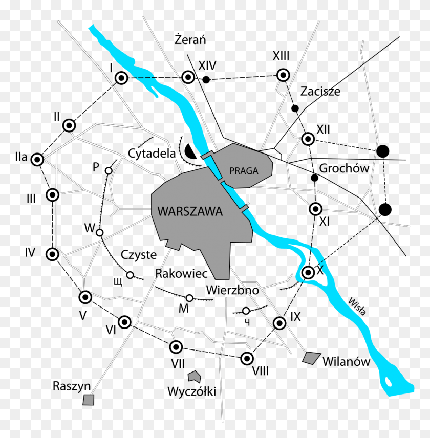 1159x1183 Descargar Png / Mapa De La Fortaleza De Varsovia Png