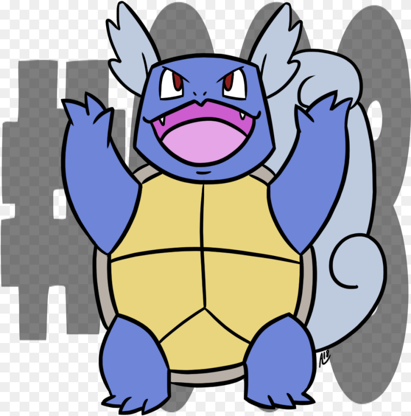 987x997 Wartortle Cartoon, Animal, Reptile, Sea Life, Tortoise PNG