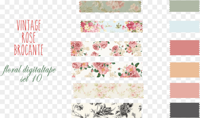 1045x621 Washi Tape, Pattern, Flower, Plant, Art Sticker PNG