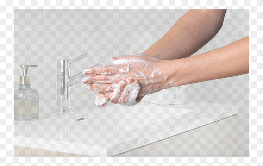 750x470 Washing Hands With Soap And Water After Using Qbrexza Hand, Person, Human HD PNG Download