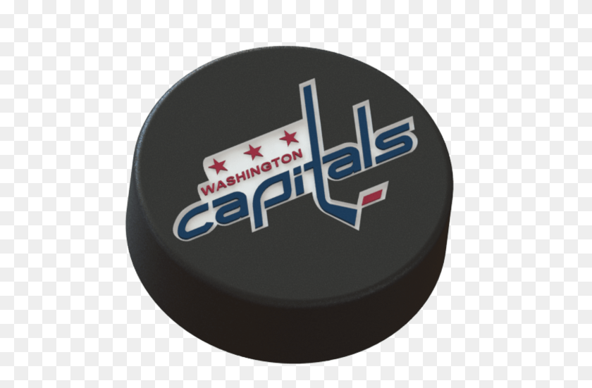 668x491 Washington Capitals Logo On Ice Hockey Puck 3d Print Calligraphy, Symbol, Trademark, Text HD PNG Download
