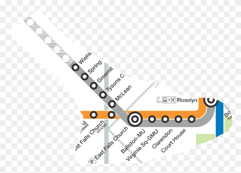 798x556 Washington Dc Silver Line Map Walk To The Metro Silver Statistical Graphics, Clothing, Apparel, Shoe HD PNG Download