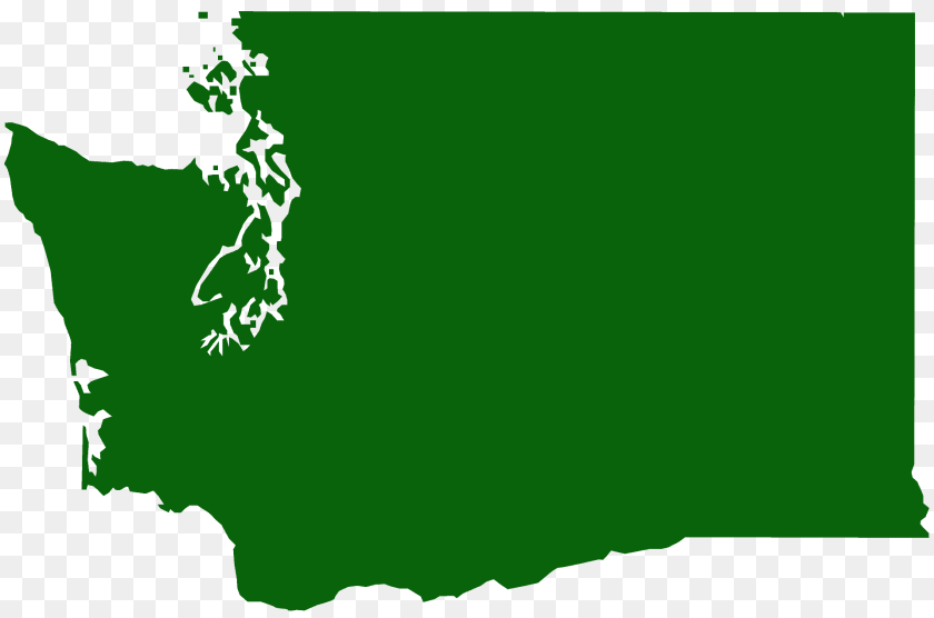 Washington Map Silhouette, Chart, Green, Plot, Land Transparent PNG