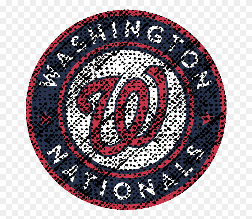 670x670 Washington Nationals 2011 Present Primary Logo Distressed Washington Nationals, Rug, Symbol, Trademark HD PNG Download