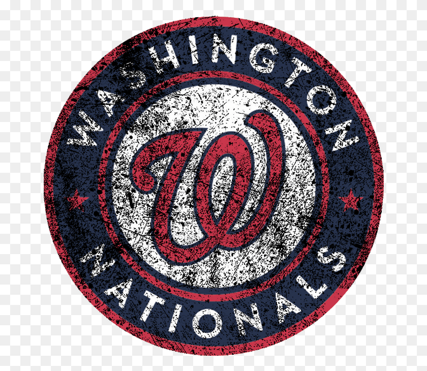 670x670 Washington Nationals 2011 Present Primary Logo Distressed Washington Nationals, Rug, Symbol, Trademark HD PNG Download