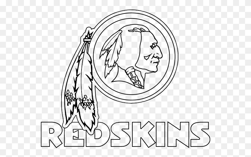 569x466 Washington Redskins Transparent Images Washington Redskins Logo Drawing, Person, Human HD PNG Download