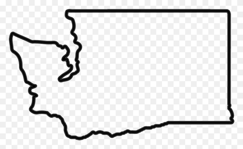 801x467 Washington State Outline, Screen, Electronics, Monitor HD PNG Download