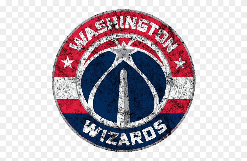 490x490 Washington Wizards 2014 Pres Primary Logo Distressed Washington Wizards New Logo, Symbol, Trademark, Rug HD PNG Download